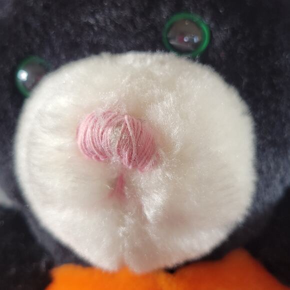 ACMI Black Cat Plush in Pumpkin Halloween Decoration 10" Stuffed Toy - Picture 10 of 11